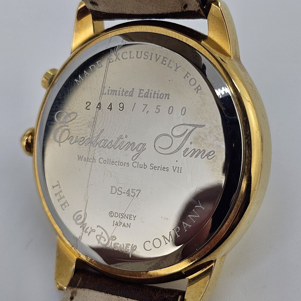 Pinocchio Disney Limited Edition Watch 36MM Brown Leather‎ Bands New Battery - Picture 7 of 15